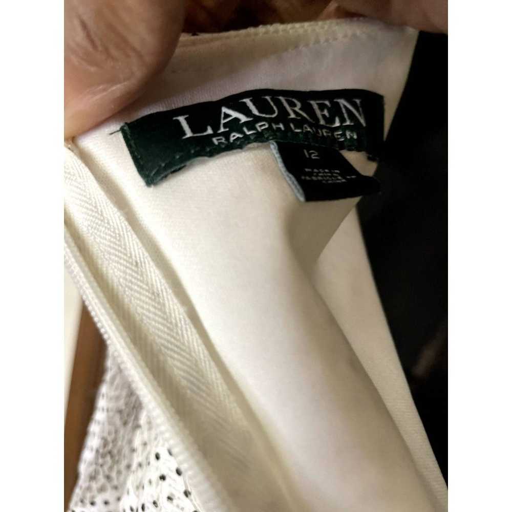 Lauren Ralph Lauren Floral Lace Ruffle Dress Wome… - image 2