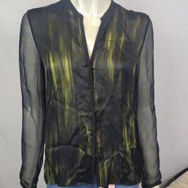 Sheer Button Up Blouse - image 1