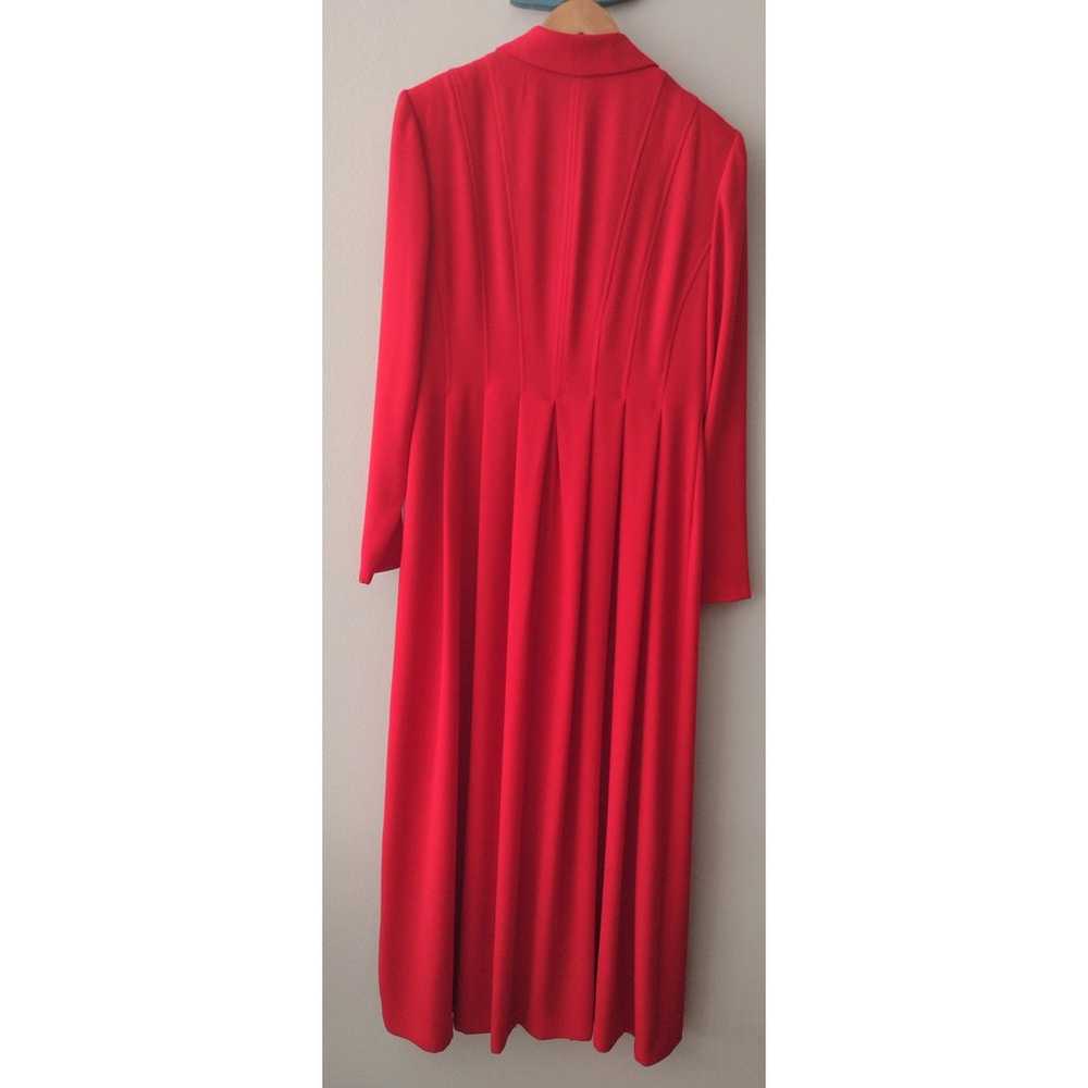 Vintage 90s Red Career Dress Cynthia Howie double… - image 10