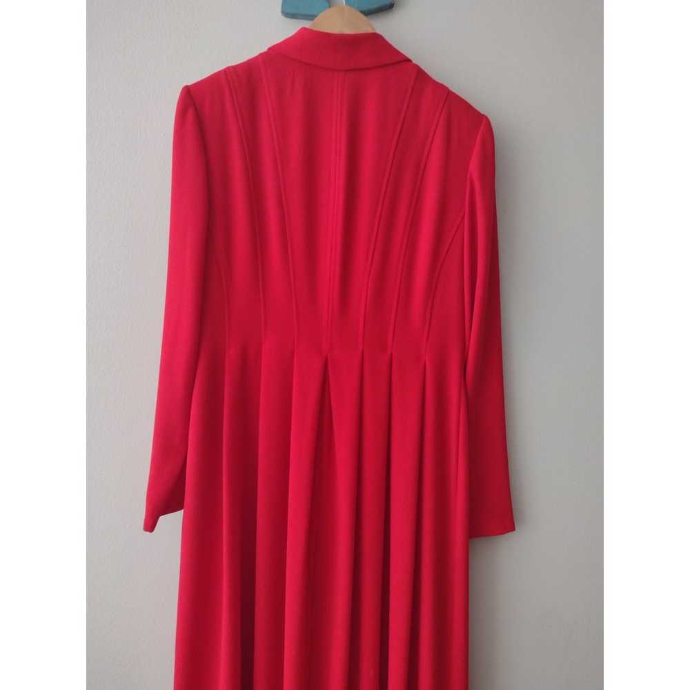 Vintage 90s Red Career Dress Cynthia Howie double… - image 11