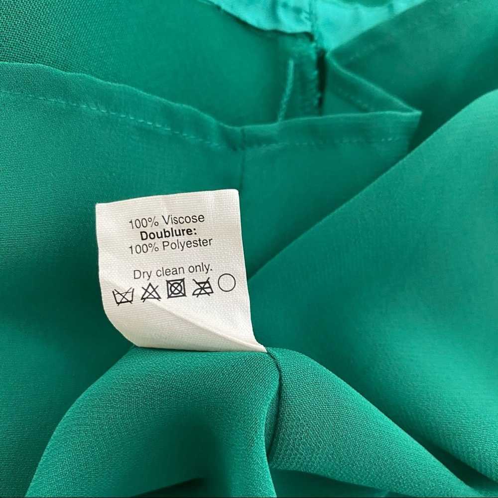 J. CREW Emerald Green Half Placket Shift Dress Si… - image 6