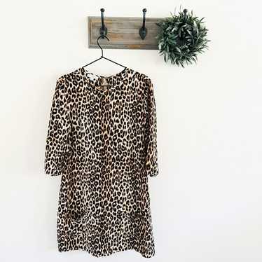 Equipment Leopard Aubrey Silk Mini Dress M