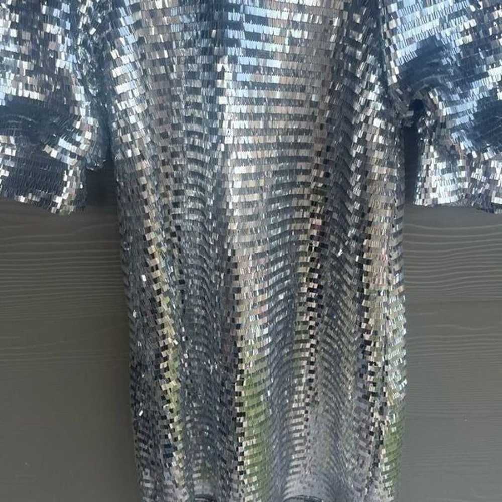 Zara silver all over sequin dress blogger favorite - image 5