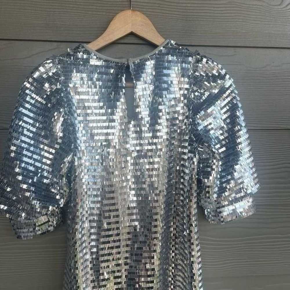 Zara silver all over sequin dress blogger favorite - image 8