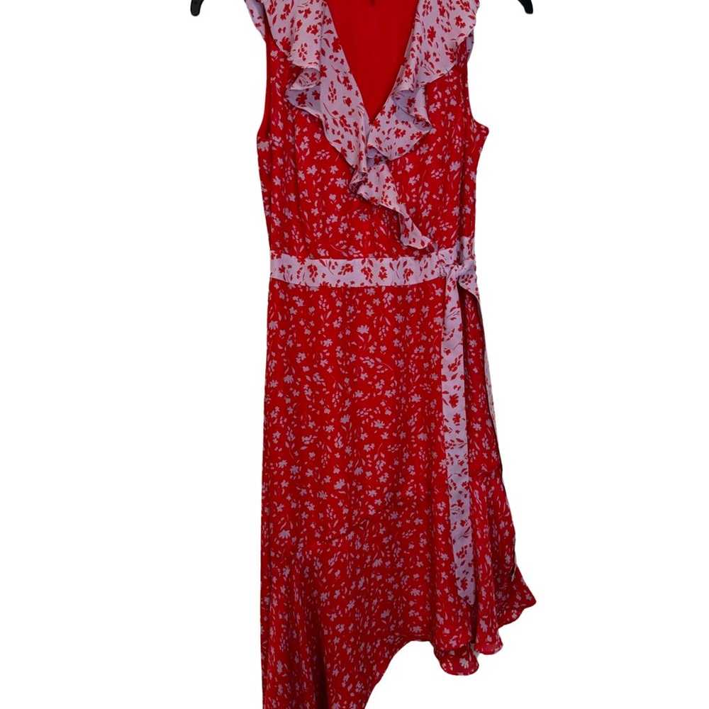 Parker Asymmetrical Midi Dress Women's Size 6 Jen… - image 2