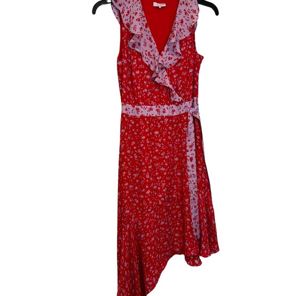 Parker Asymmetrical Midi Dress Women's Size 6 Jen… - image 3