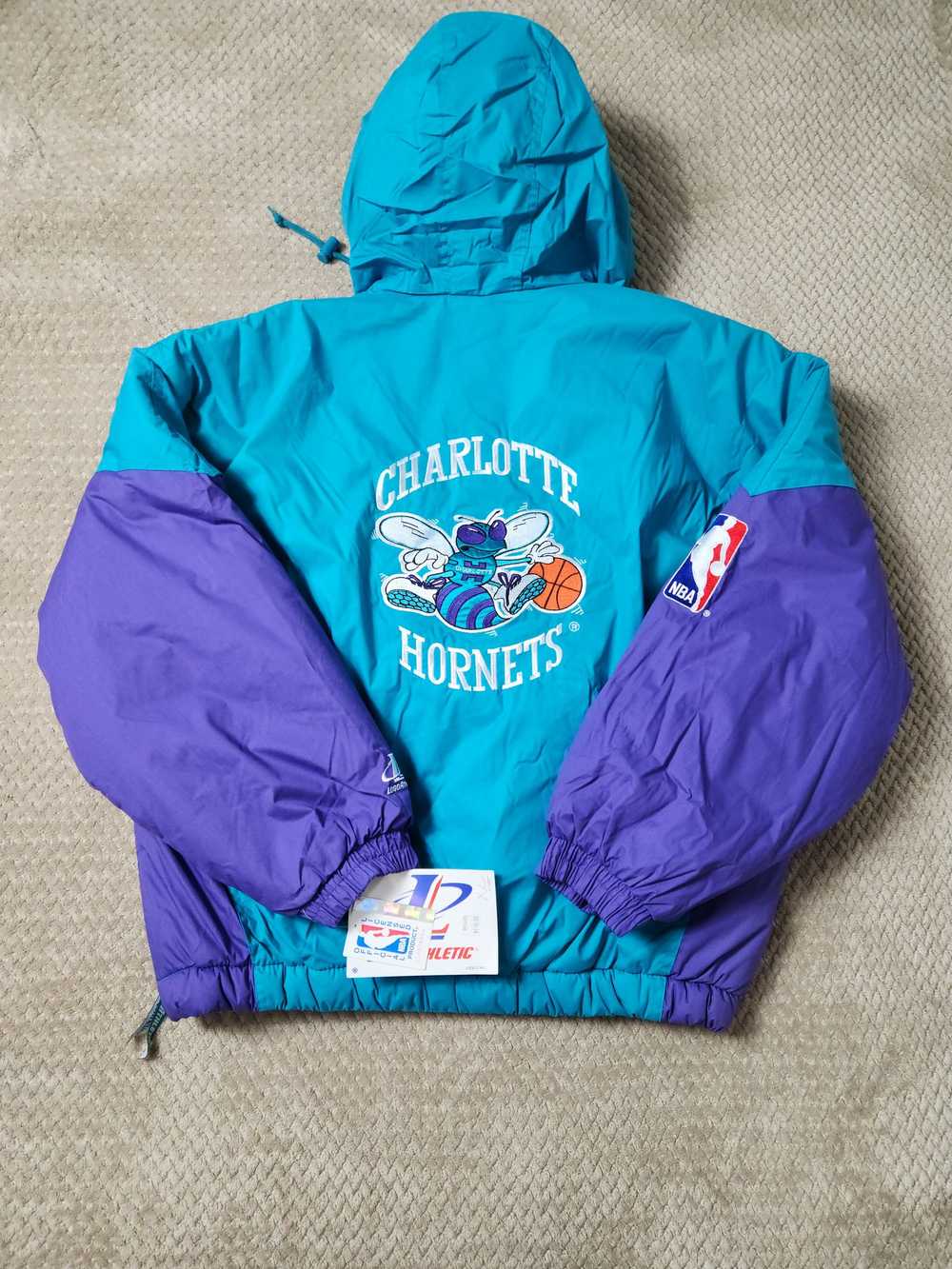 Logo Athletic Vintage 90s Charlotte Hornets Windb… - image 1