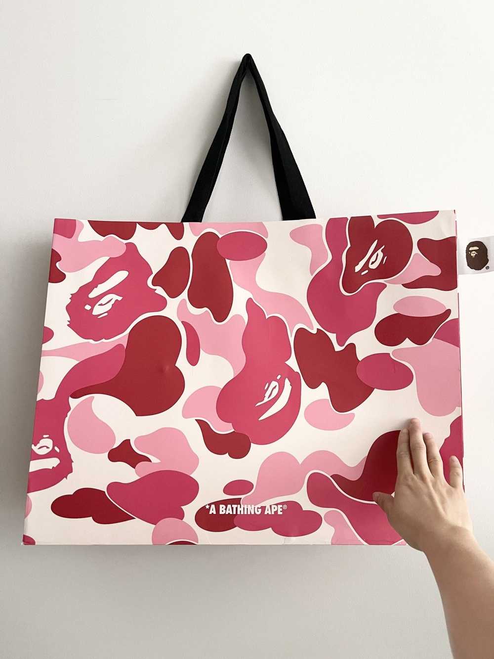 Bape Bape Pink Camo Jumbo Shopping Bag - image 1