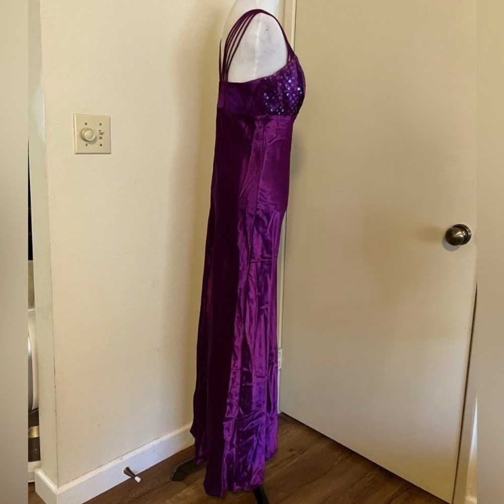 Vintage All That Jazz Strappy Prom Dress Purple S… - image 3