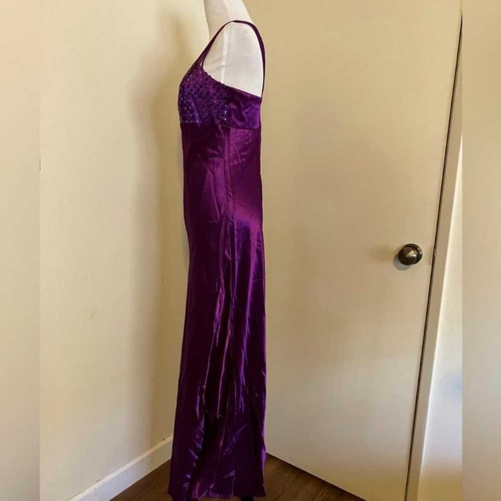 Vintage All That Jazz Strappy Prom Dress Purple S… - image 4