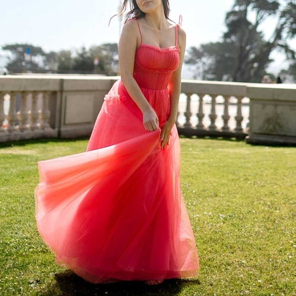 Coral Pink Beauty Dress - image 2