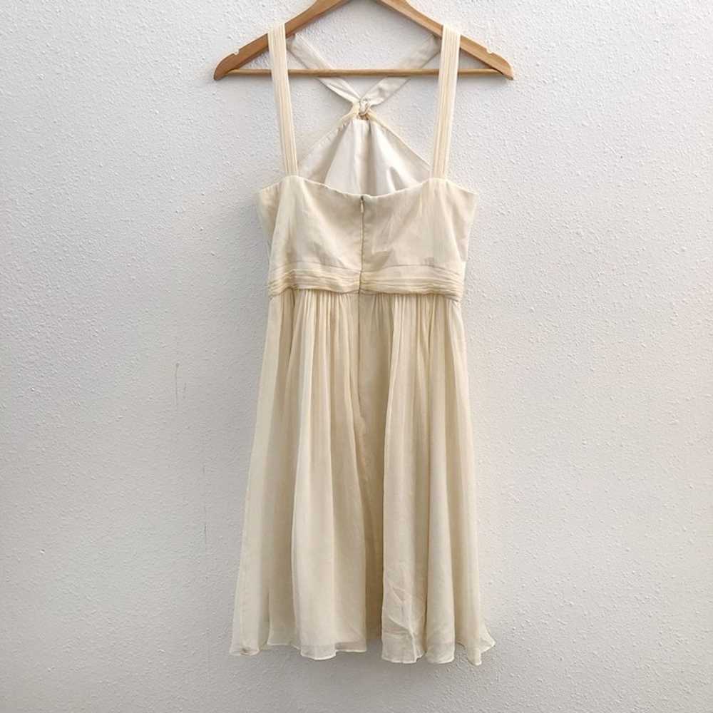 J. CREW 100% Silk Chiffon Halter Dress Size 4 - image 2
