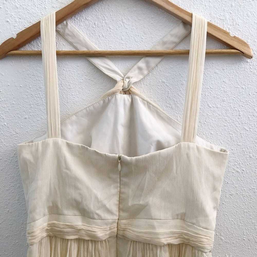 J. CREW 100% Silk Chiffon Halter Dress Size 4 - image 3