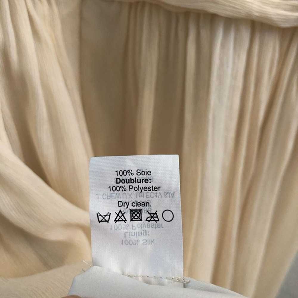 J. CREW 100% Silk Chiffon Halter Dress Size 4 - image 7