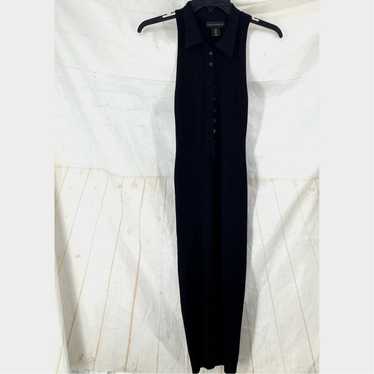 house of Harlow 1960 black ribbed maxi dress S