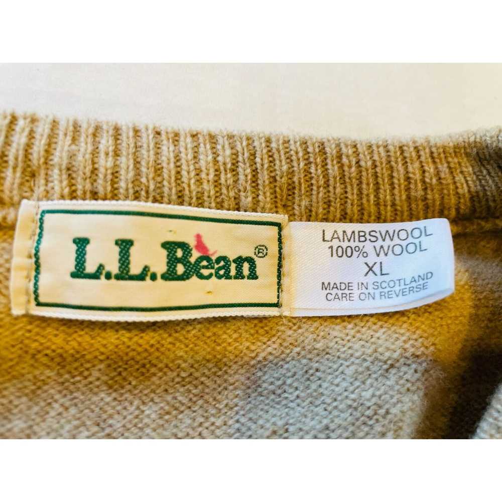 L.L. Bean LL BEAN Vintage Men's Lambswool Argyle … - image 3