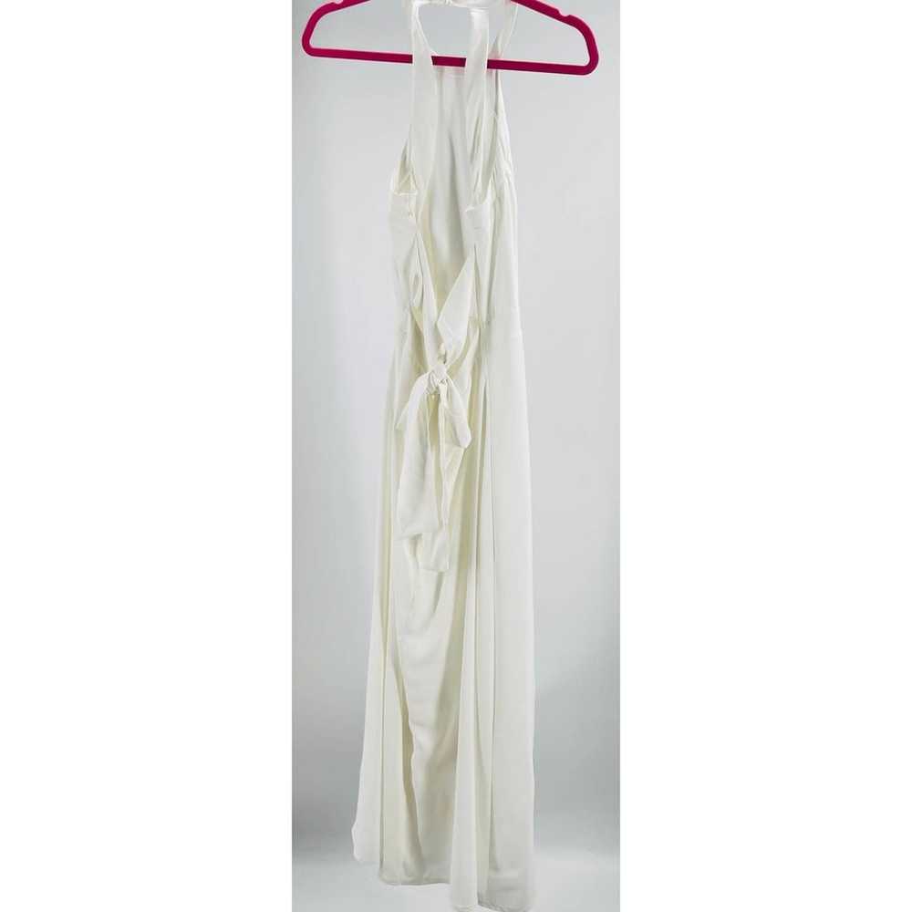 LULU'S XL Summer Dream White Tie-Back Halter Back… - image 4