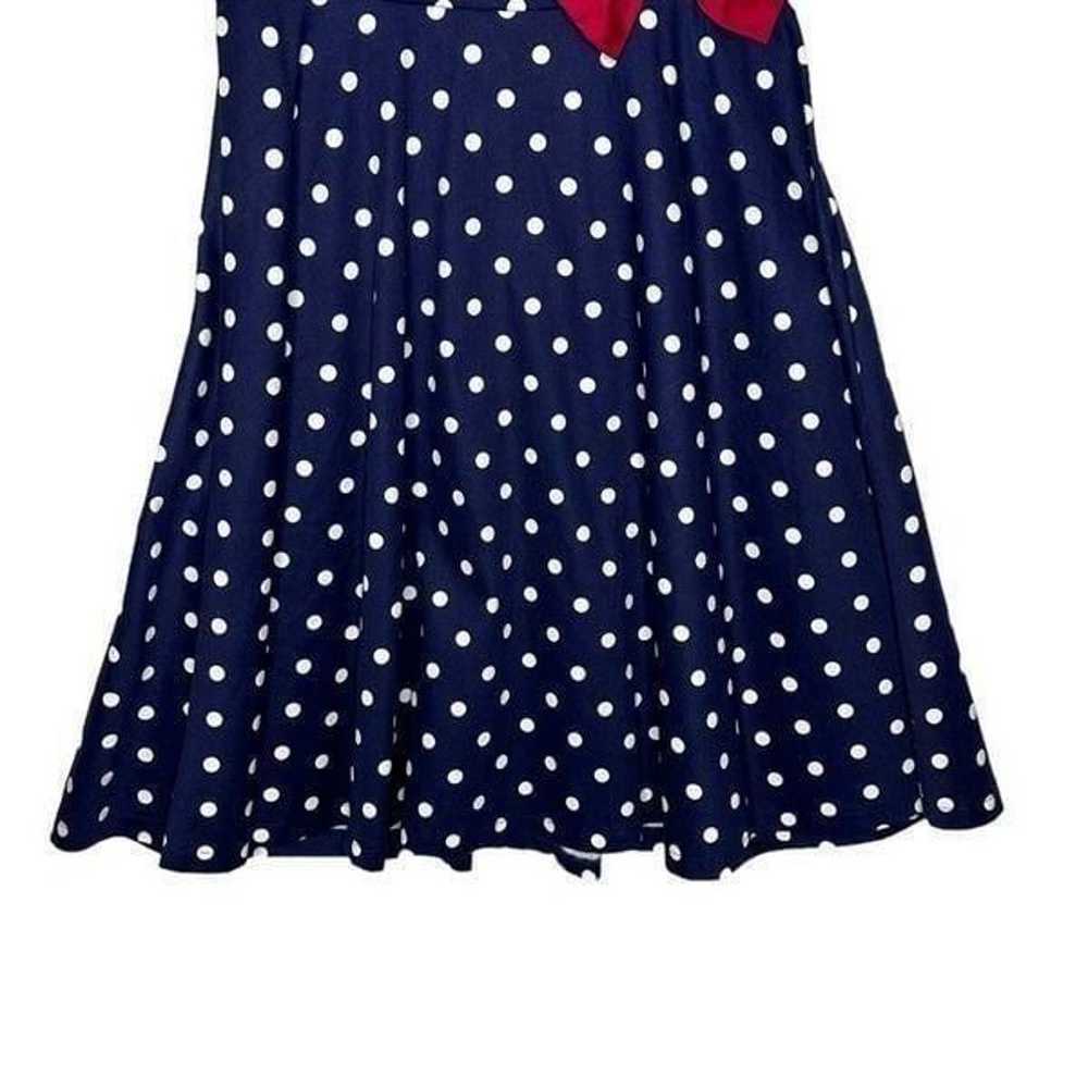 Lindy Bop Blue and White Polka Dot 1950s Swing Dr… - image 4