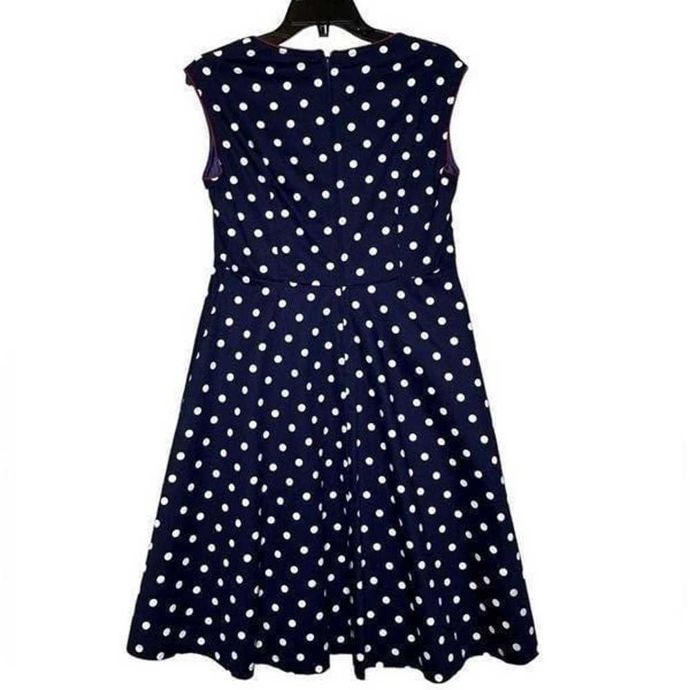 Lindy Bop Blue and White Polka Dot 1950s Swing Dr… - image 5