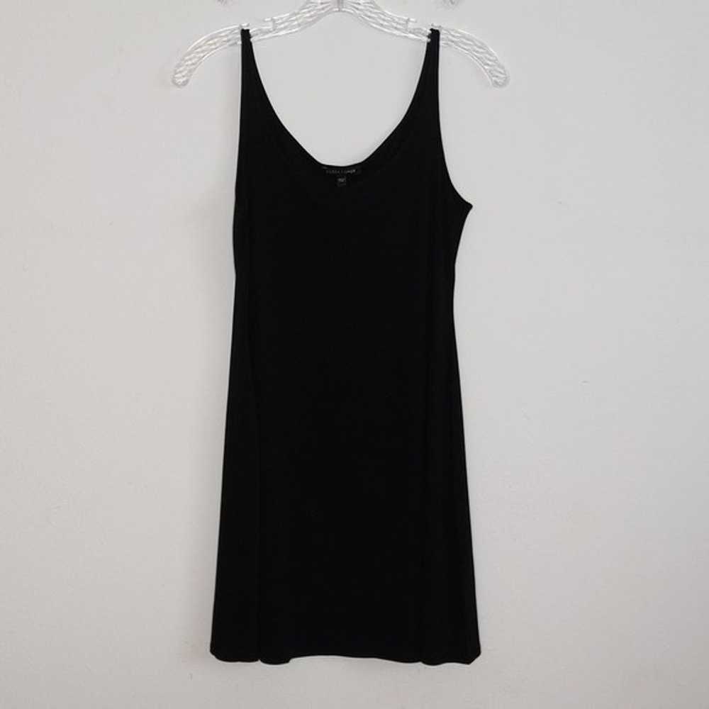 Eileen Fisher Black Silk Tank Mini Dress - image 1