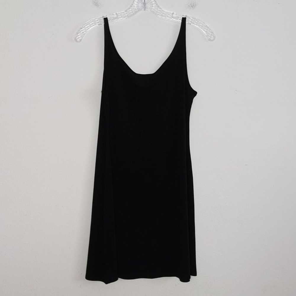 Eileen Fisher Black Silk Tank Mini Dress - image 4
