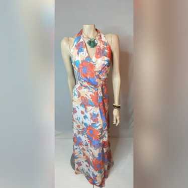 Chetta B Floral Halter Dress SZ 10