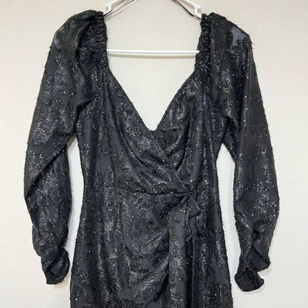 Astr the Black Long Sleeve Dress High Low Midi Dr… - image 2