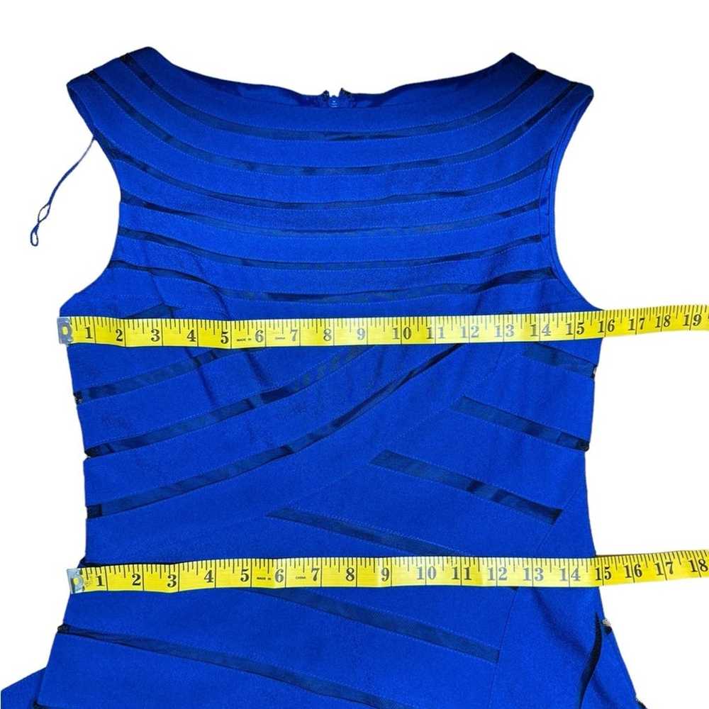 Adrianna Papell Directional Splice Net Mesh Dress… - image 11