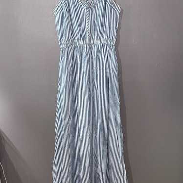 Abercrombie Blue and White Maxi Dress