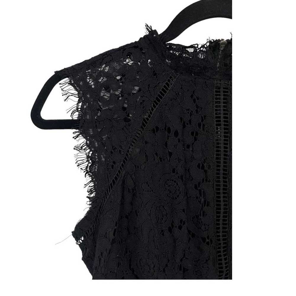 Bardot Dress Lace Panel shift black size 2 XS - image 2