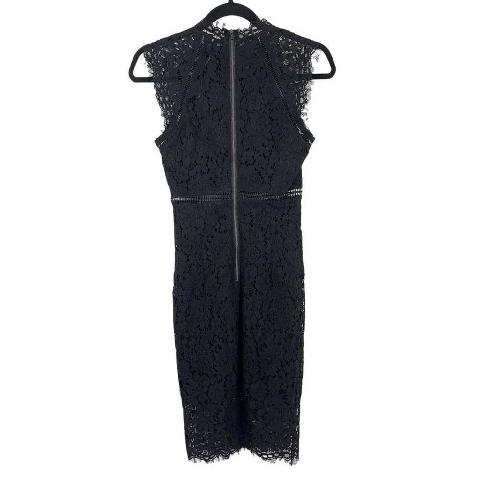 Bardot Dress Lace Panel shift black size 2 XS - image 3