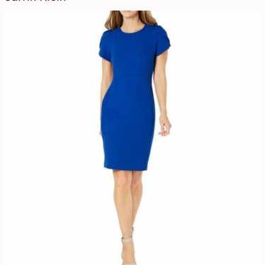 NWT Calvin Klein Blue Tulip Sleeve Dress, Size 4