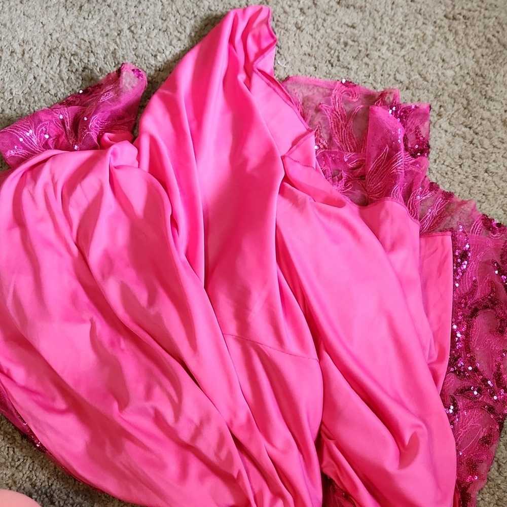 Bonoyuer Womens Pink Sequin Side Slit Mermaid Spa… - image 10