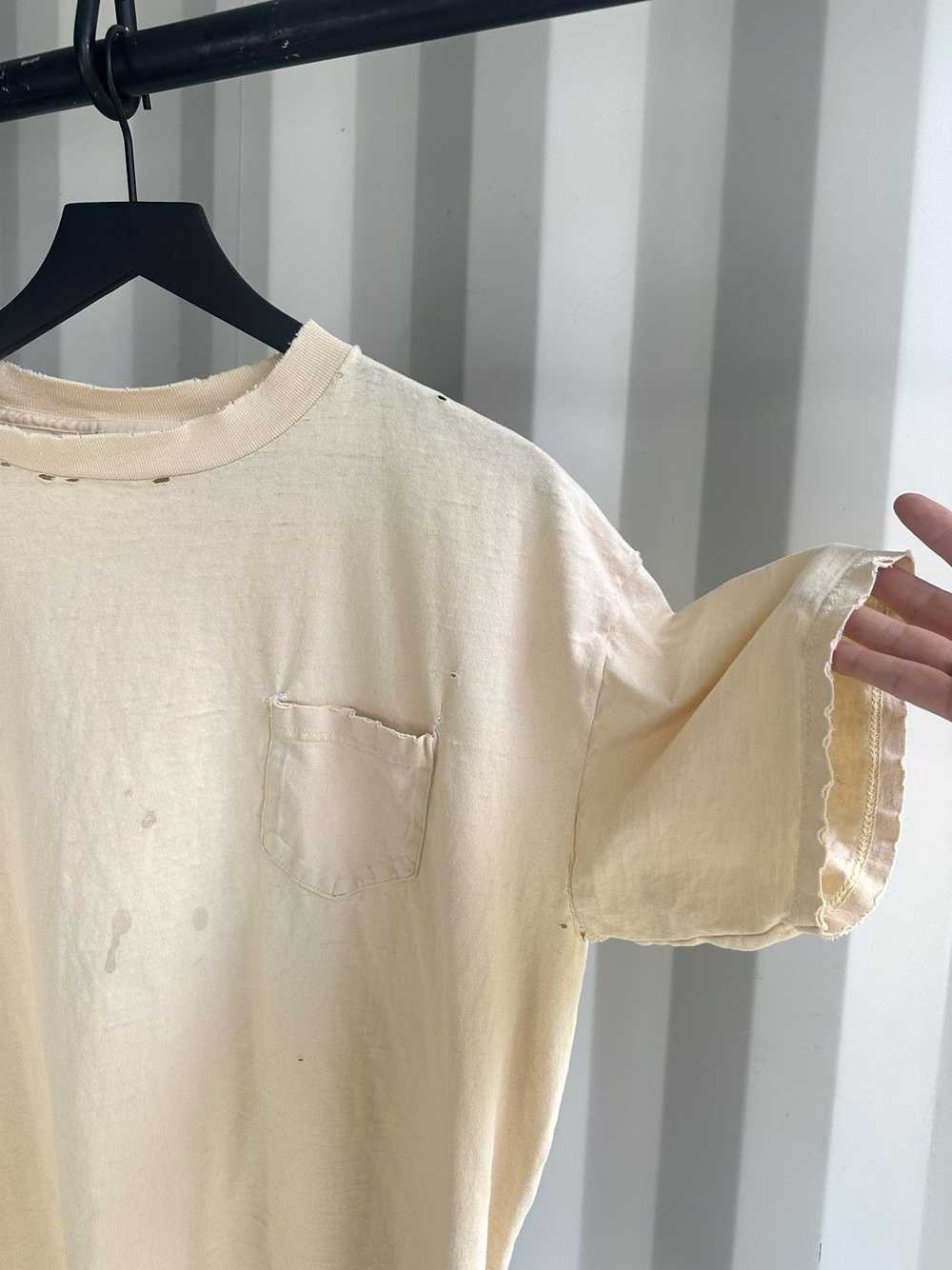 Vintage Sun Faded Tee Shirt Thrashed Distressed - image 5