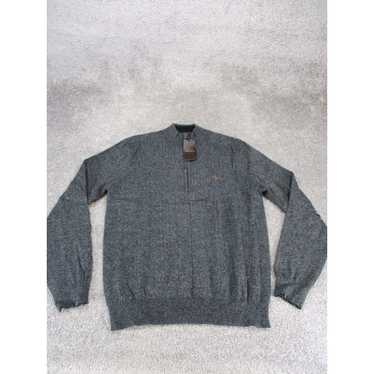 Vintage Greg Norman Sweater Mens Small Gray Knit … - image 1