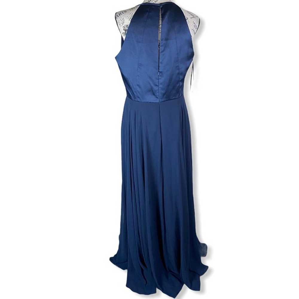 After Six Halter neck Front Keybole Chiffon Gown-… - image 2