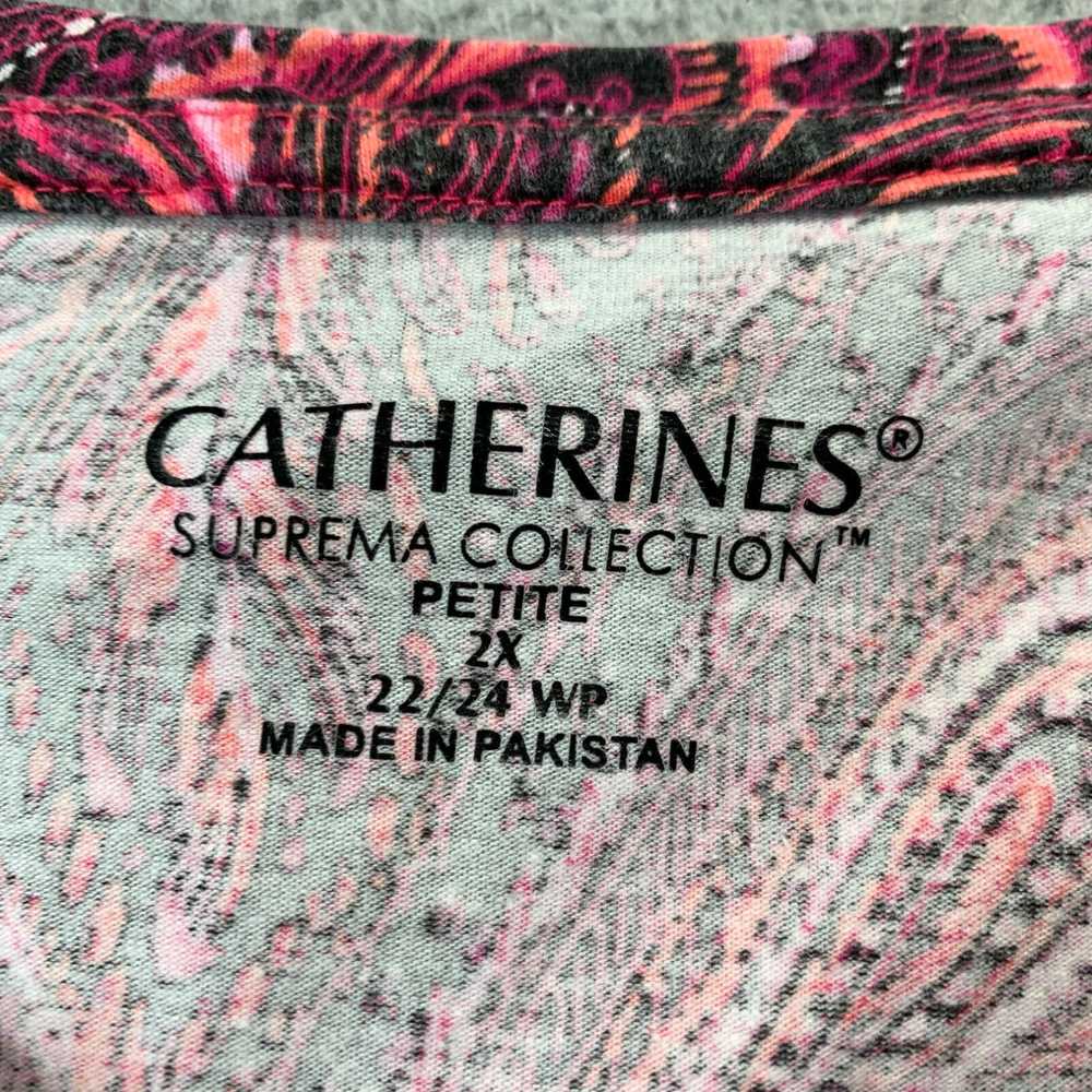 Vintage CATHERINES Blouse Womens Petite 2X Top Pa… - image 3