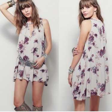 FREE PEOPLE FLORAL SWING DRESS SIZE MED - image 1