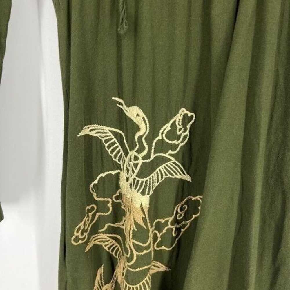 Johnny Was JWLA Dress Size XS Green Hooded Knit E… - image 4