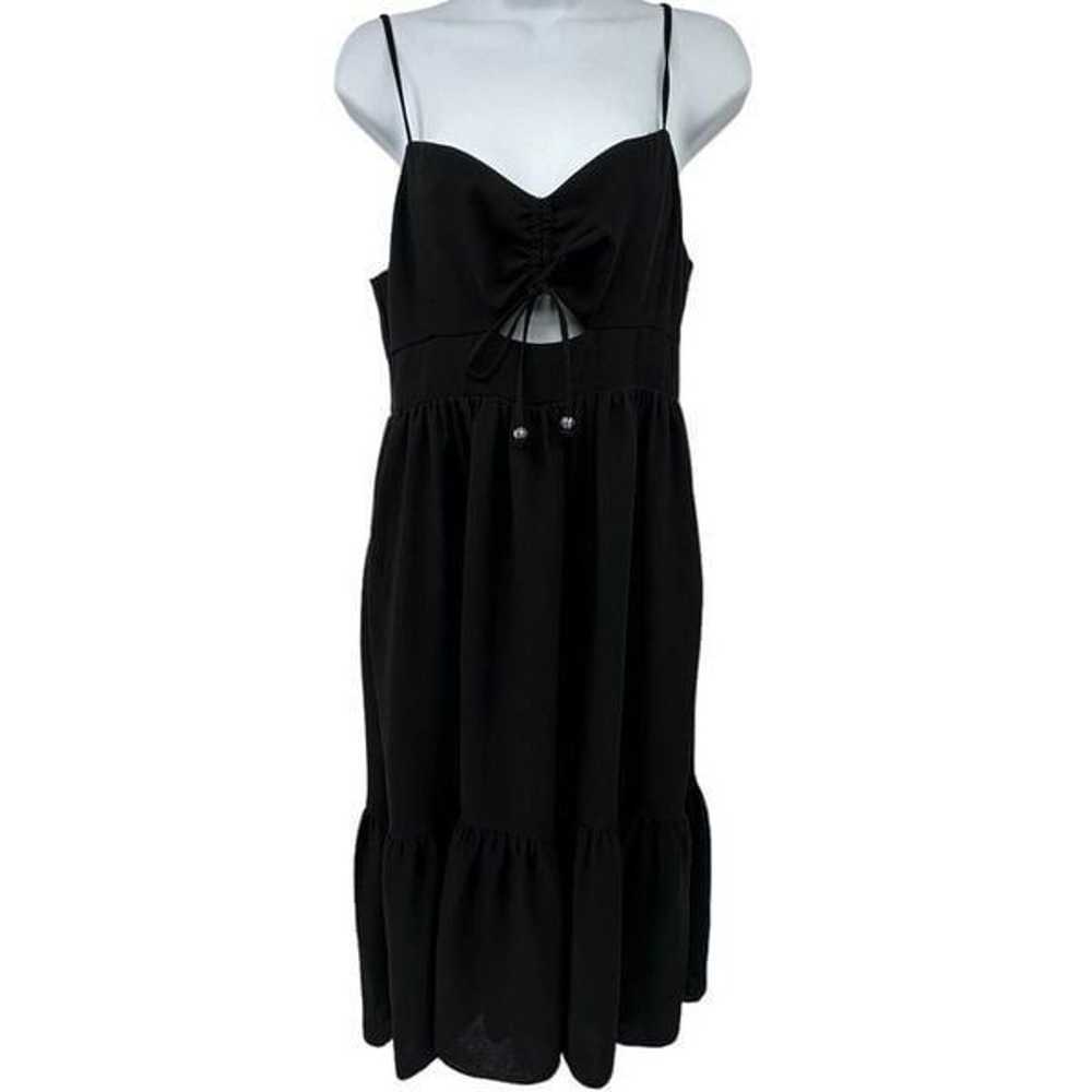 Madewell Black Summer Midi Dress with Cutout 8 - image 4