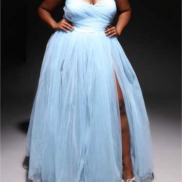 Blue Tulle Gown