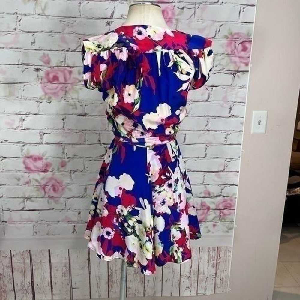 Yumi Kim soho mixer silk dress in vermillion bloo… - image 6