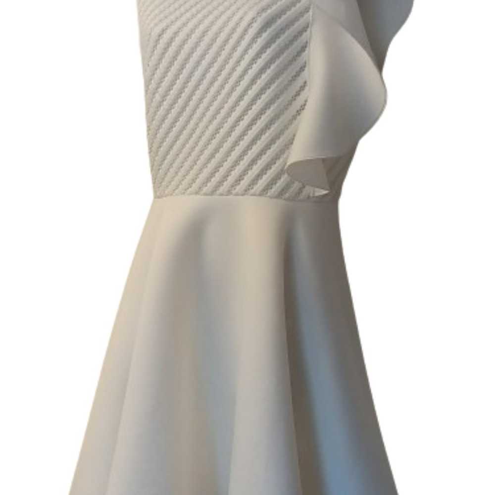 Samuel Dong Cream white one sleeve cocktail dress - image 2