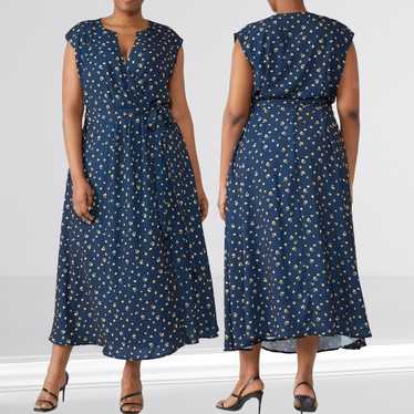 JASON WU X ELOQUII Poppy Wrap A-Line Dress Midi F… - image 1