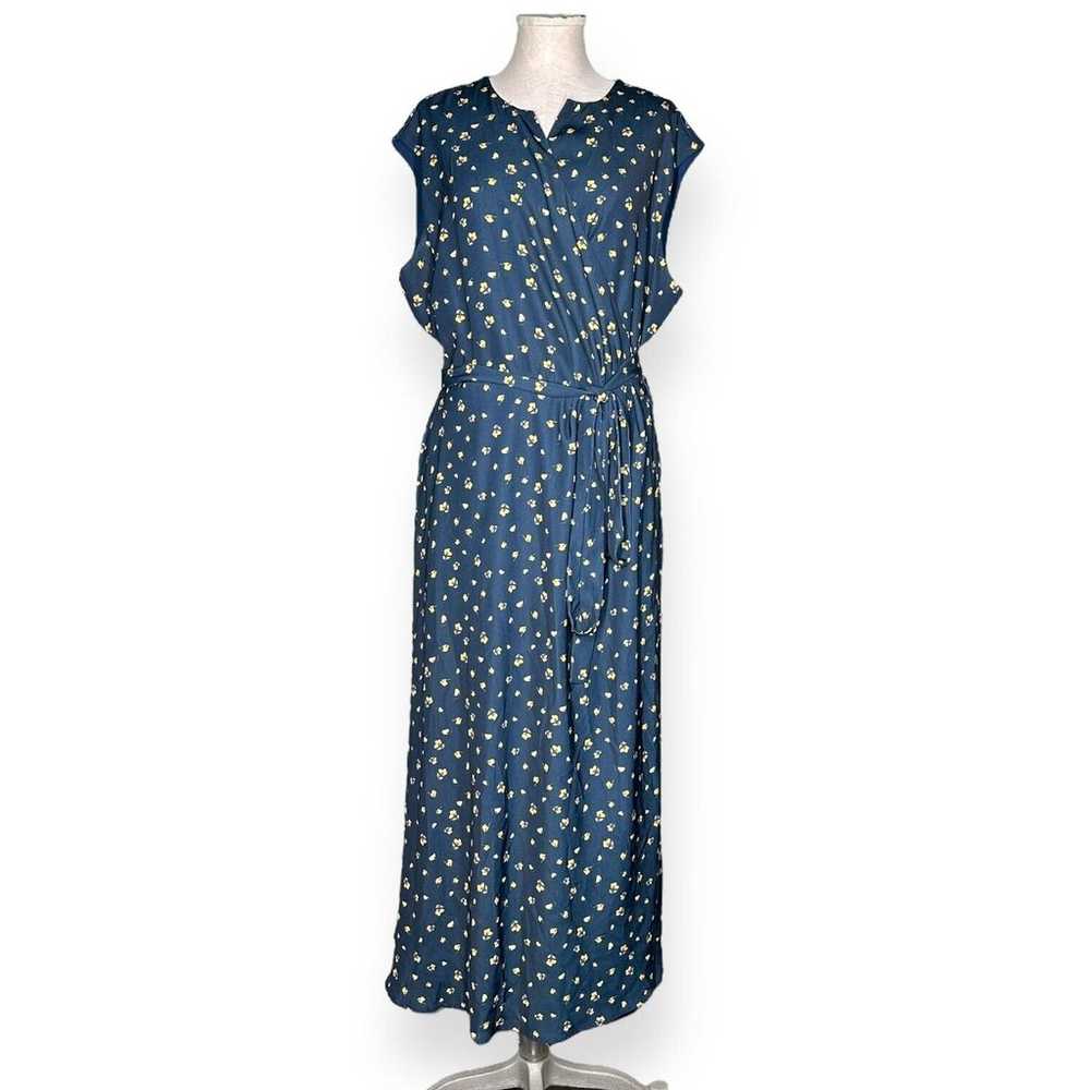 JASON WU X ELOQUII Poppy Wrap A-Line Dress Midi F… - image 3