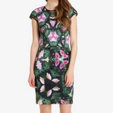 TED BAKER London Women's Green Floral Dress  With… - image 1