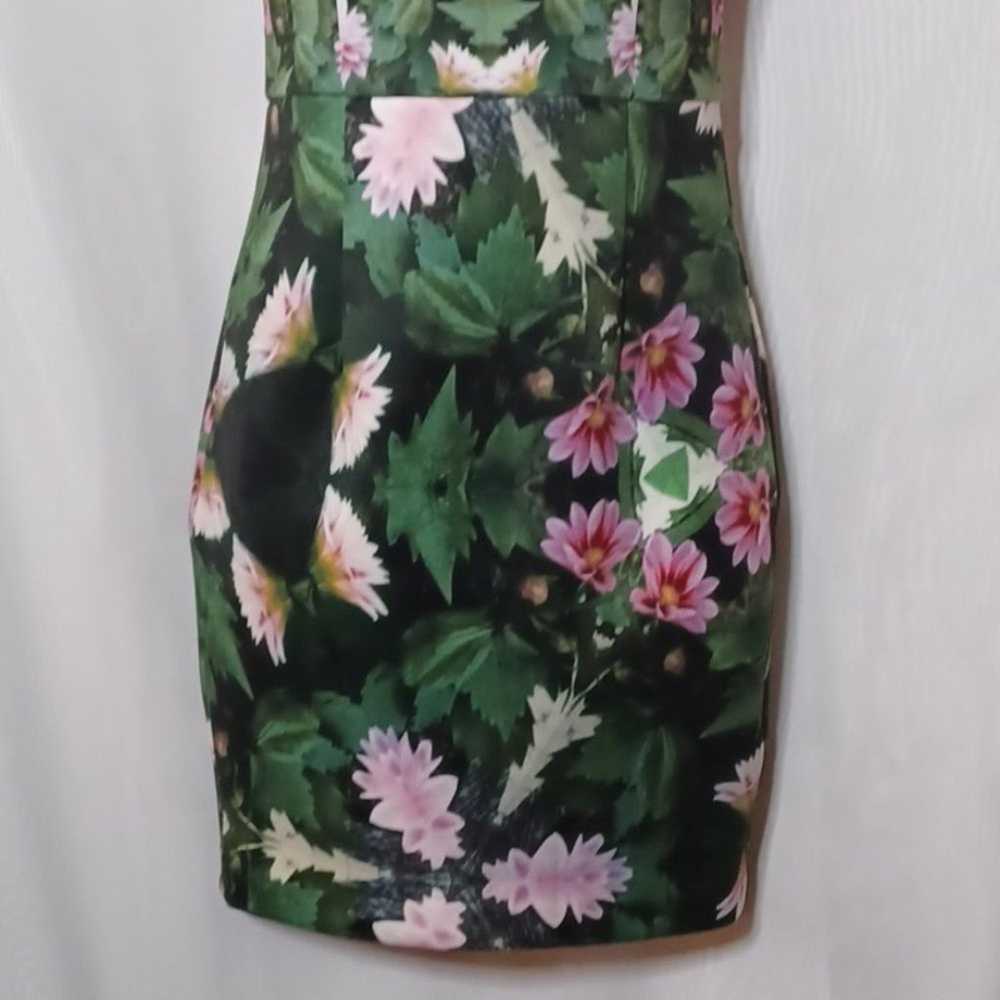 TED BAKER London Women's Green Floral Dress  With… - image 5