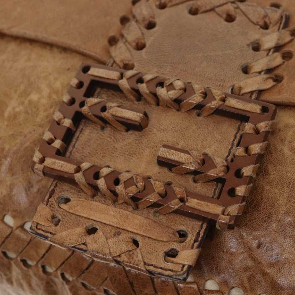 Fendi Brown Leather Baguette - image 9