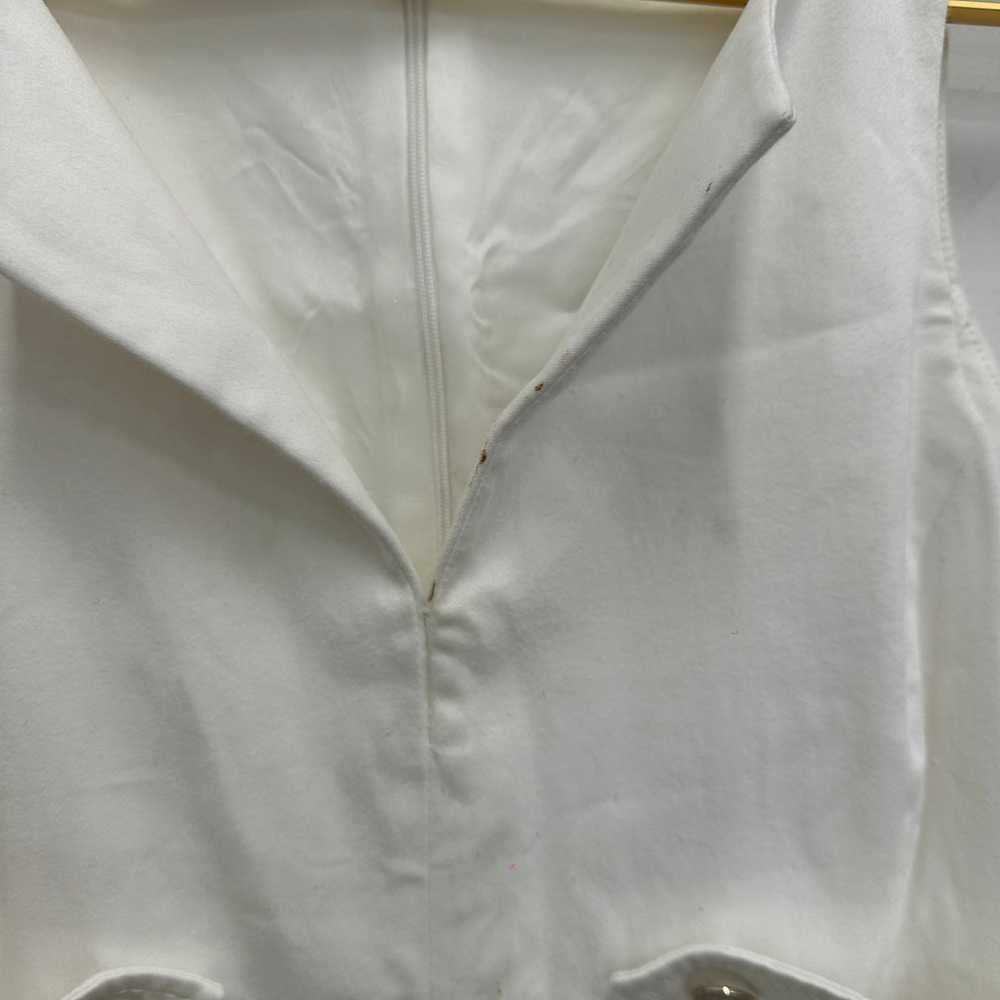 Valentino White Button Mini Dress - image 2