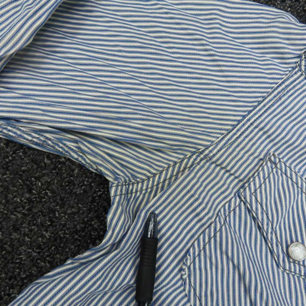 Mossimo Mossimo Shirt Adult Small Blue & White St… - image 3